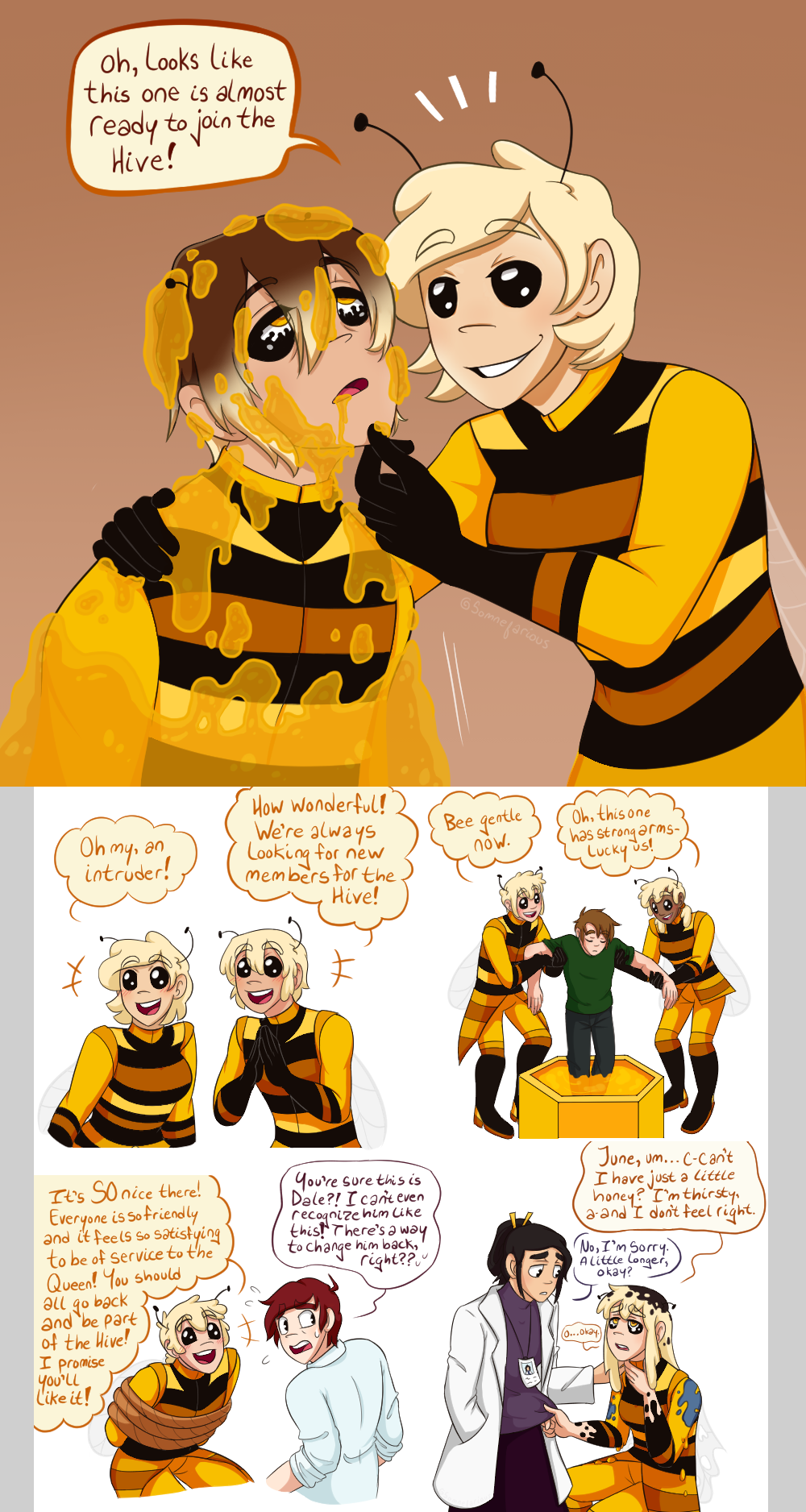 Bee Deviantart Style Bees by somnefarious on DeviantArt