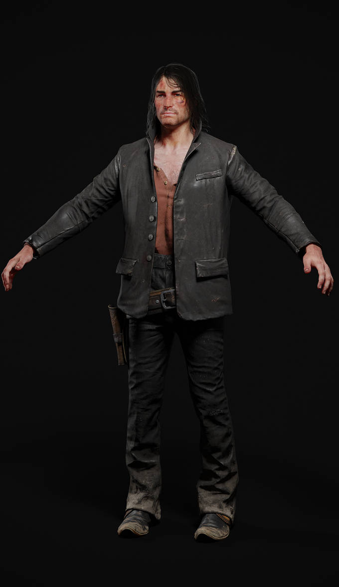 Red Dead Redemption 2: John Marston Var. 6 by HeliosAl on DeviantArt