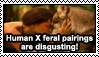 Human X feral = disgusting