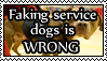 Fake service dogs by uglystamps