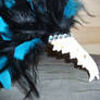 Coyote Jaw Fan - Blue and Black