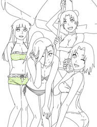 Naruto Girls Beach Party