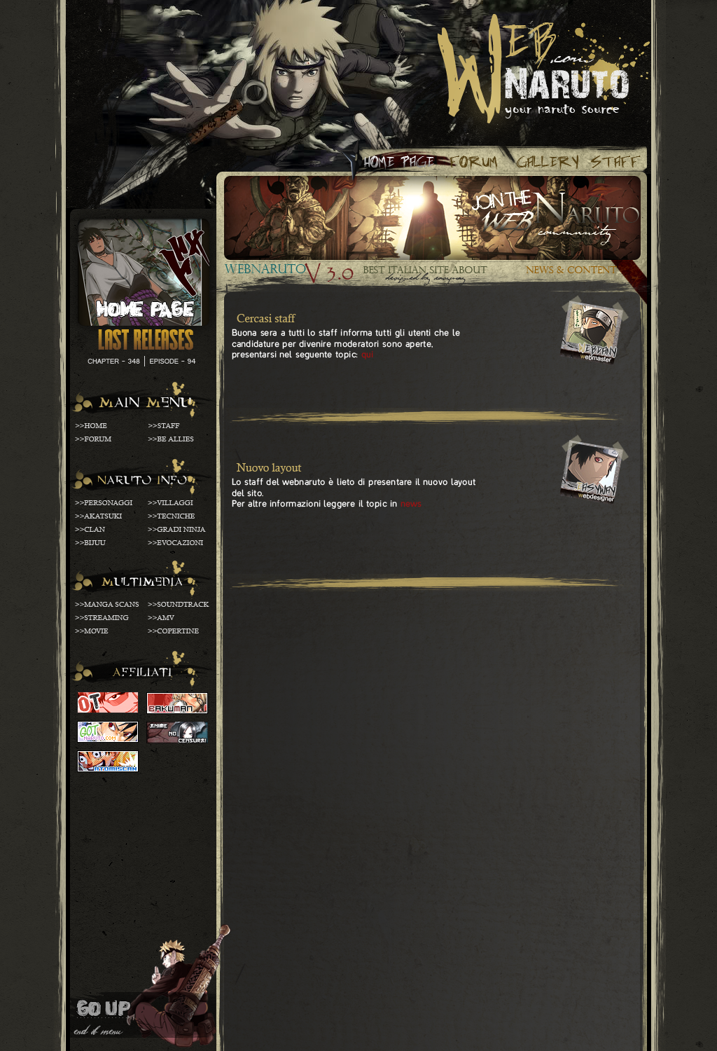 layout webnaruto