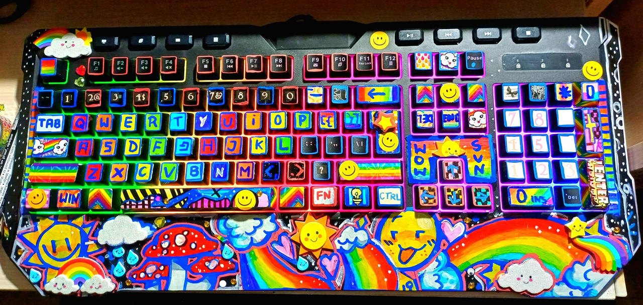 painting on keyboard by Boxnagon3 on DeviantArt