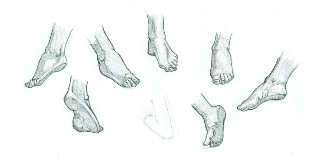 Feet poses study by Eyad-mangafreak on DeviantArt