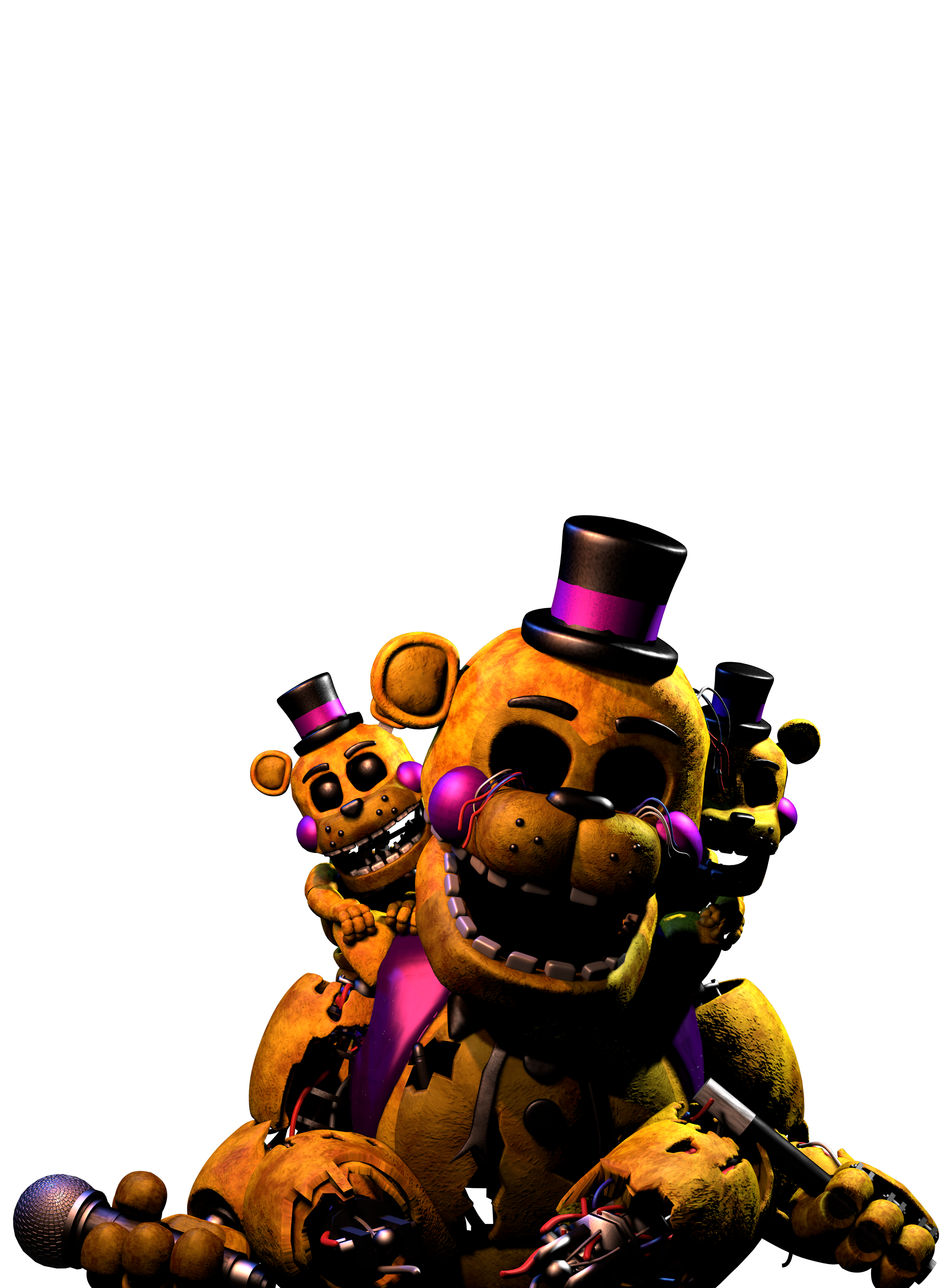 Golden Freddy movie model C4D by MoisoGS on DeviantArt