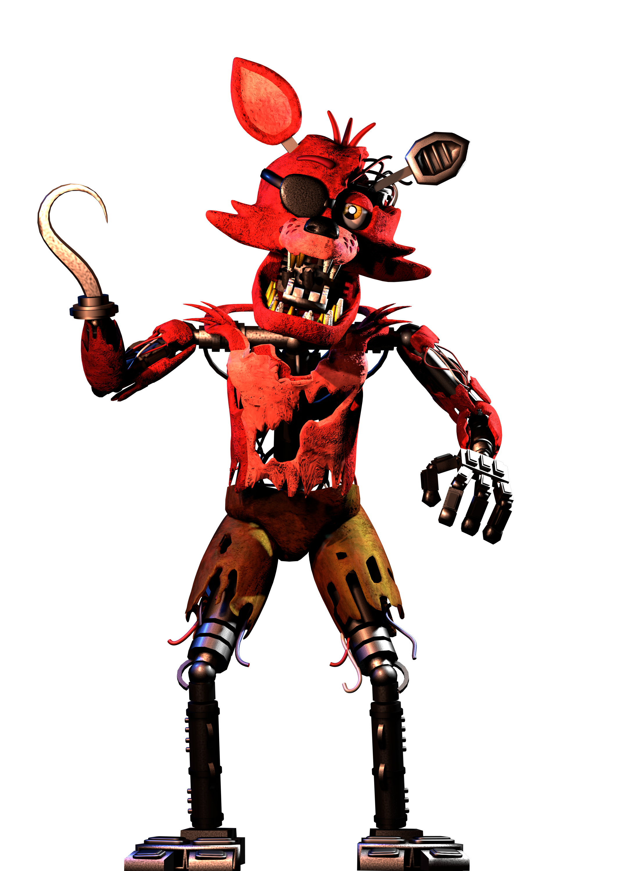 Withered Foxy [C4D/RENDER] by Fire-Trap980 on DeviantArt
