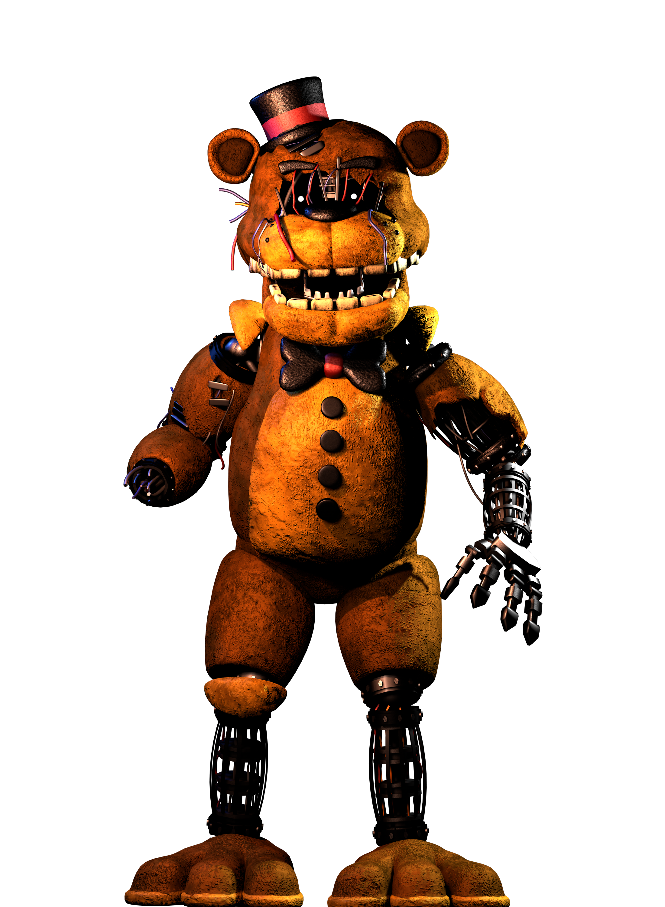 Withered Golden Freddy Full Body - [FNaF 2] by TheSubJact on DeviantArt