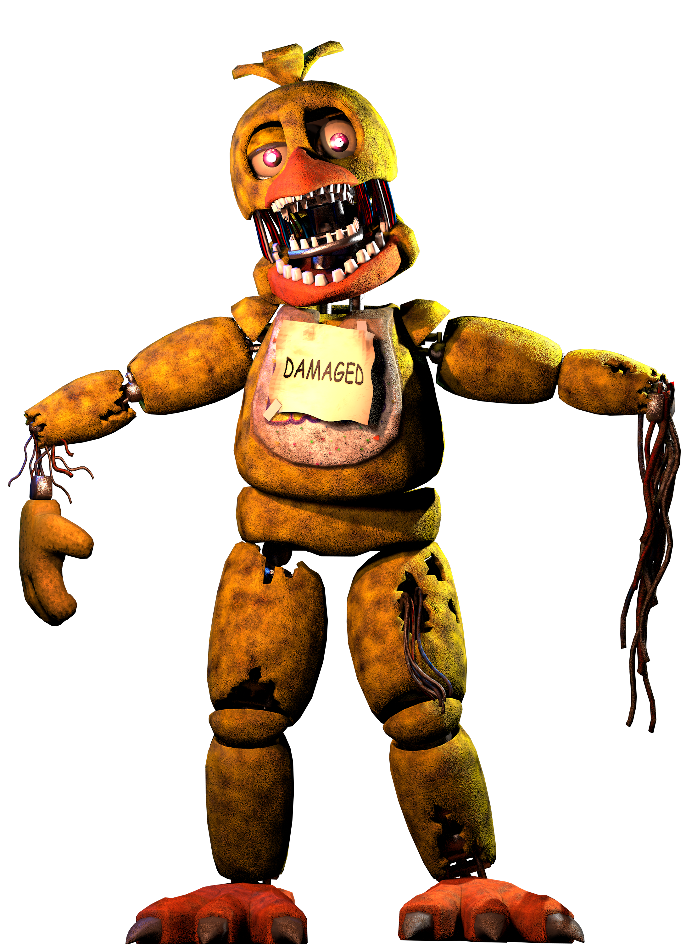 C4D R19/FNAF] Withered chica mugshots by springyt on DeviantArt