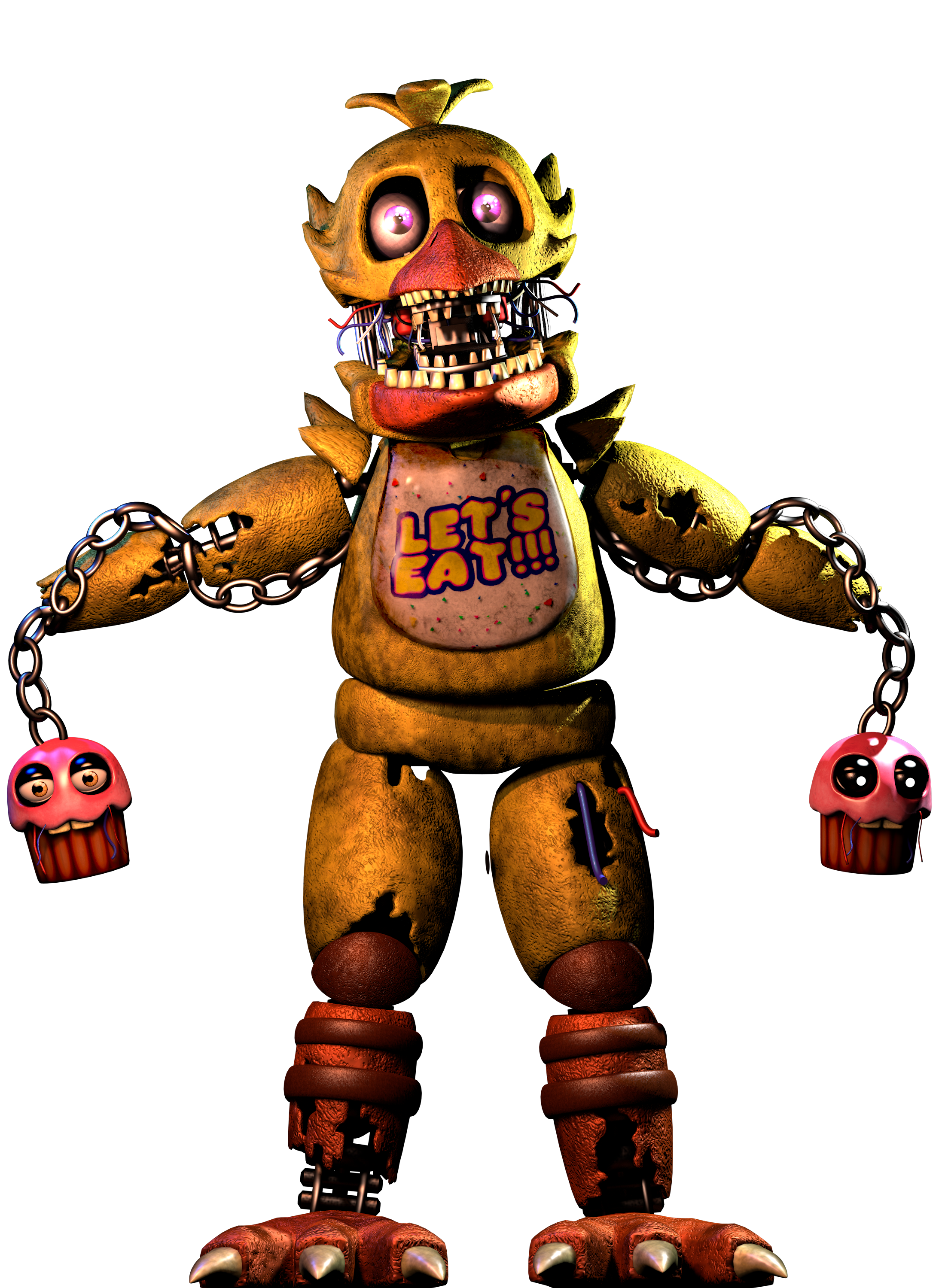 205046 - safe, artist:bootsdotexe, withered chica (fnaf