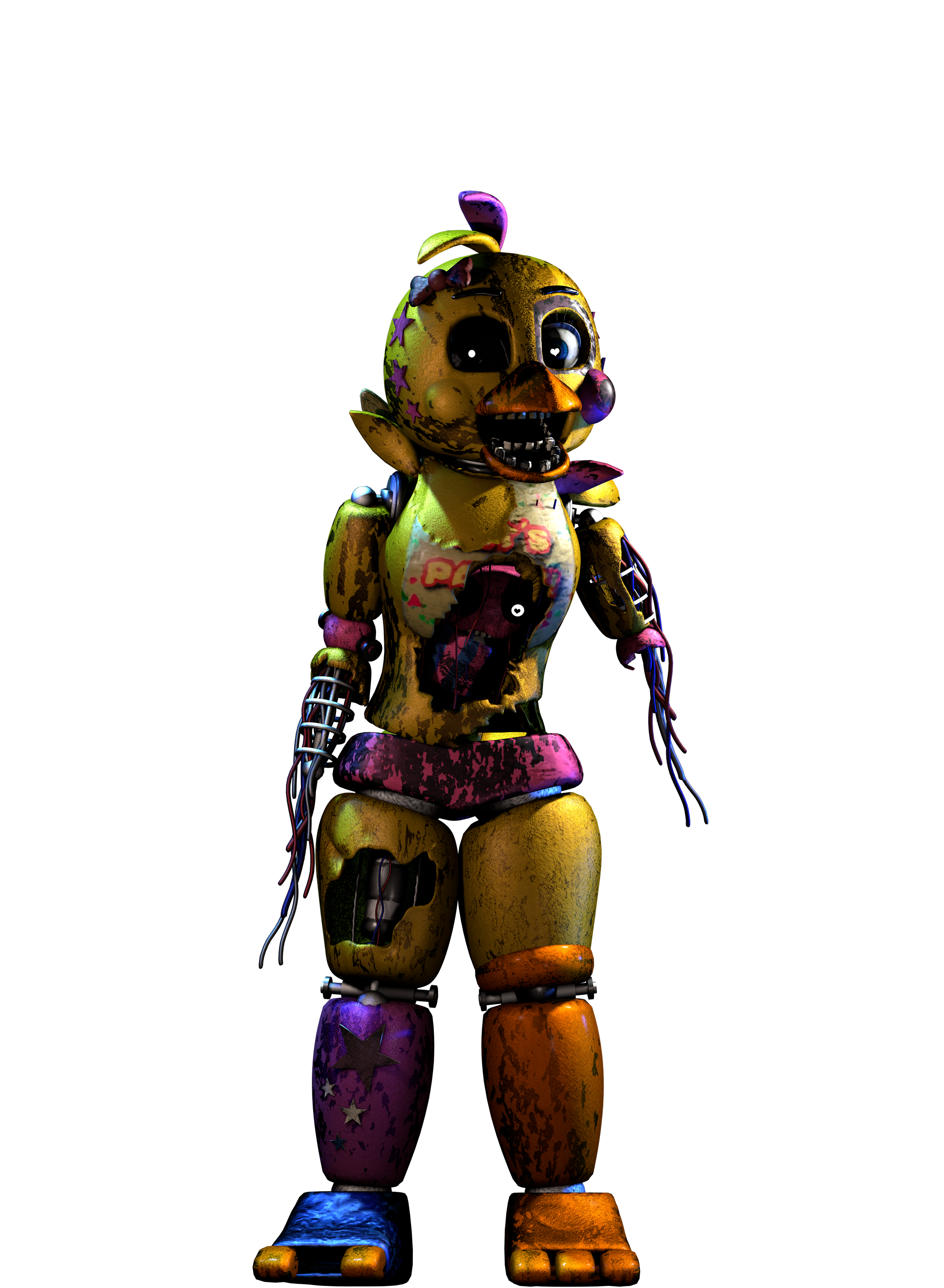 Chica and Withered Chica by Torres4 on DeviantArt