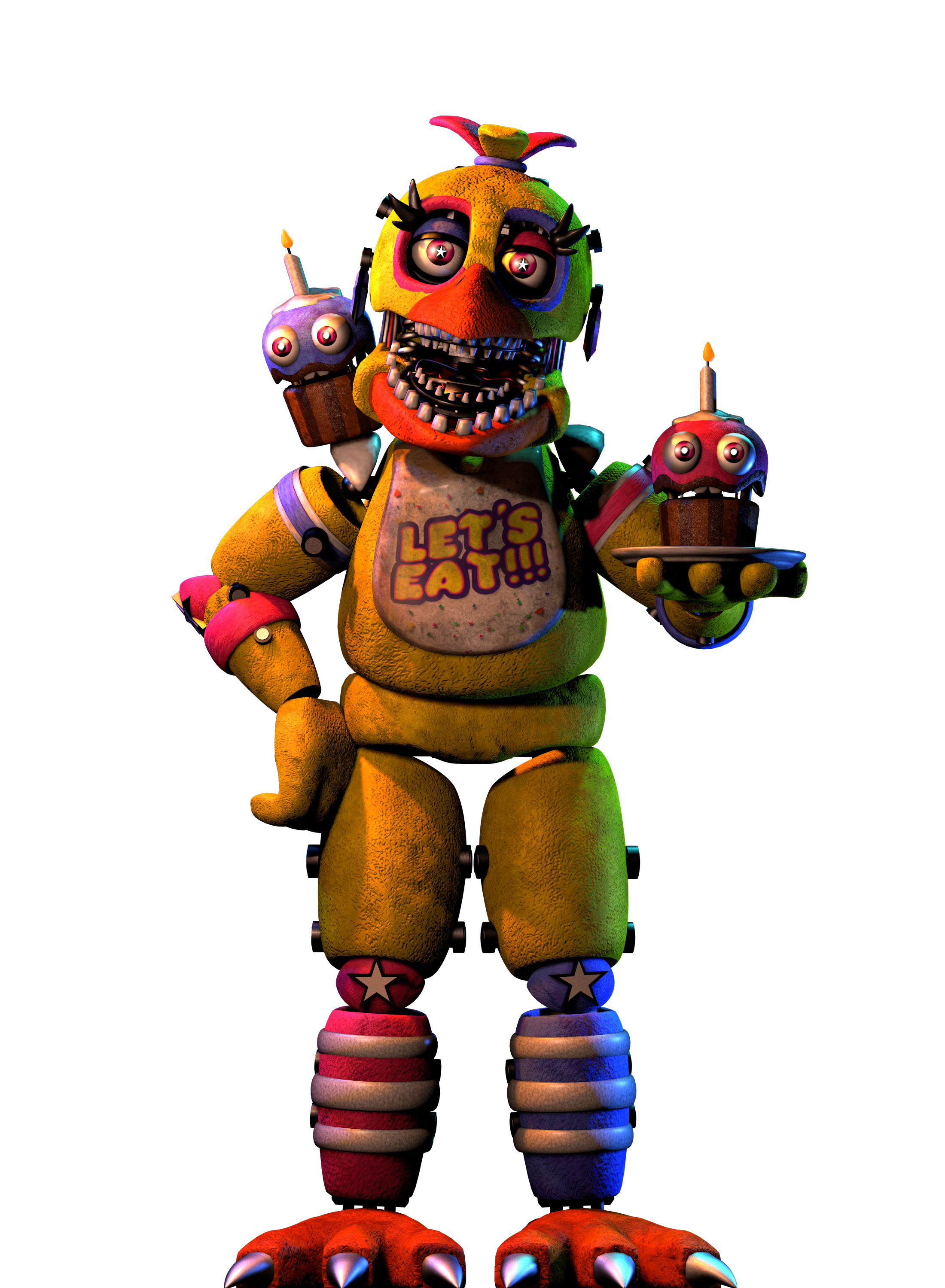 New Model Of Withered Chica by e74444444444 on DeviantArt