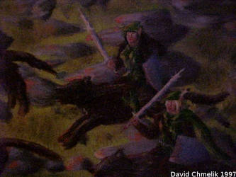 Dragon Fight: Kira, Kendie closeup by dchmelik