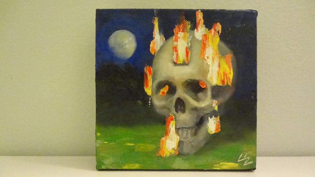 Flaming Skull By Sweater On Deviantart Flaming Skull By Sweater On Deviantart