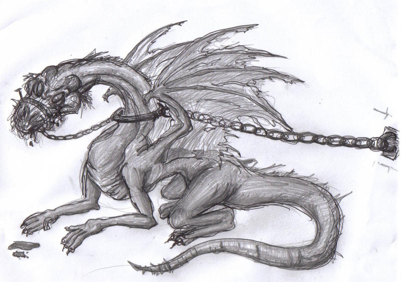 Dragon Inprisoned Dragon Prisoner by yes-im-weird on DeviantArt