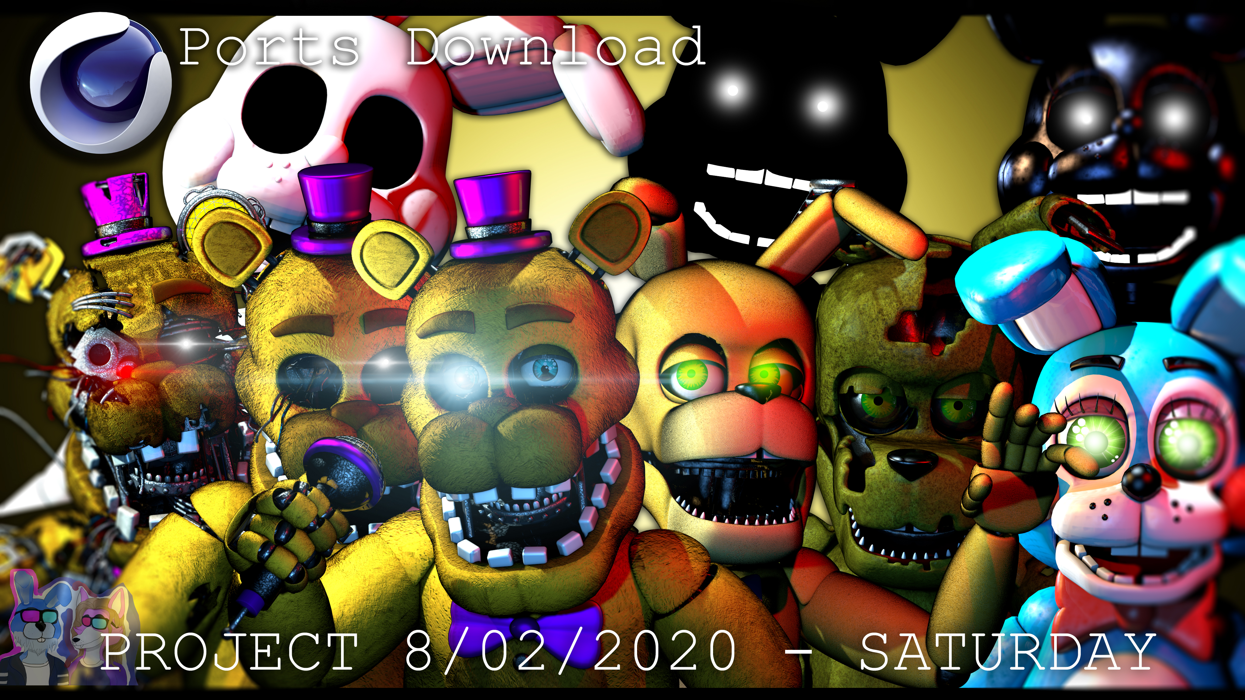 Cinema4D-Ports) FNaF AR HW Second Pack Download by Bun-Zai on DeviantArt