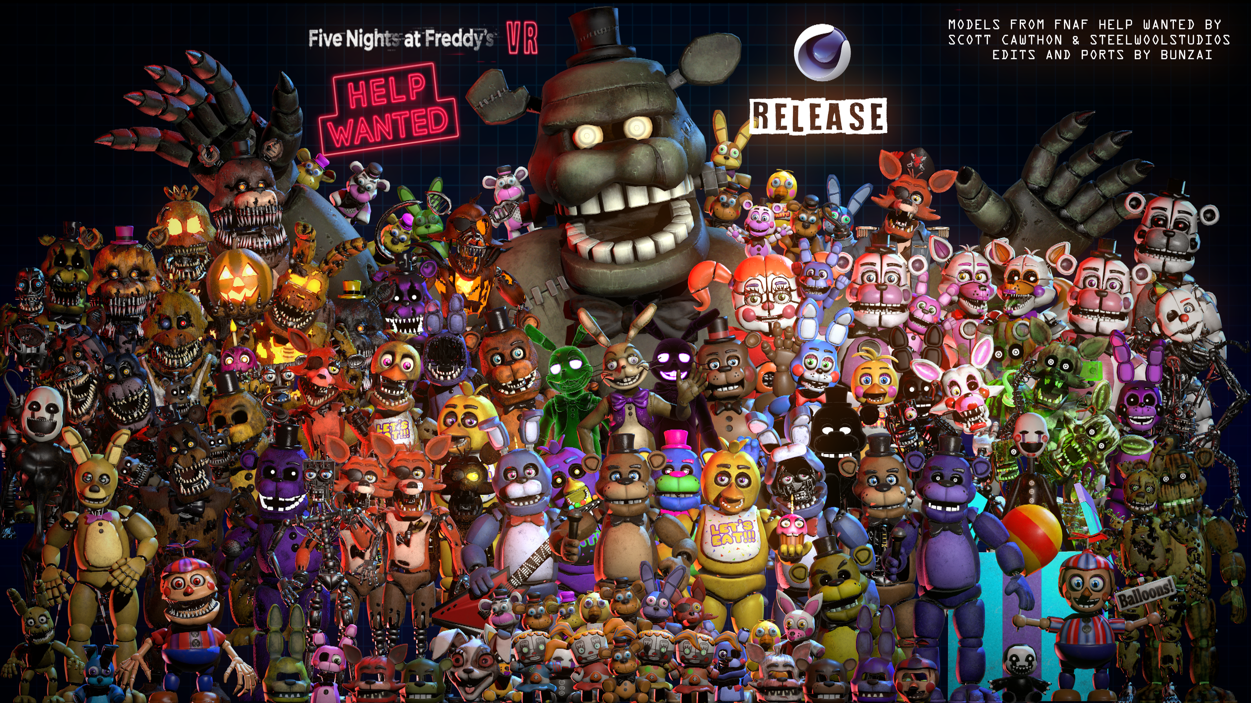 FNAF IN VR IS SO SCARY!!  Five Nights At Freddy's VR: Help Wanted 