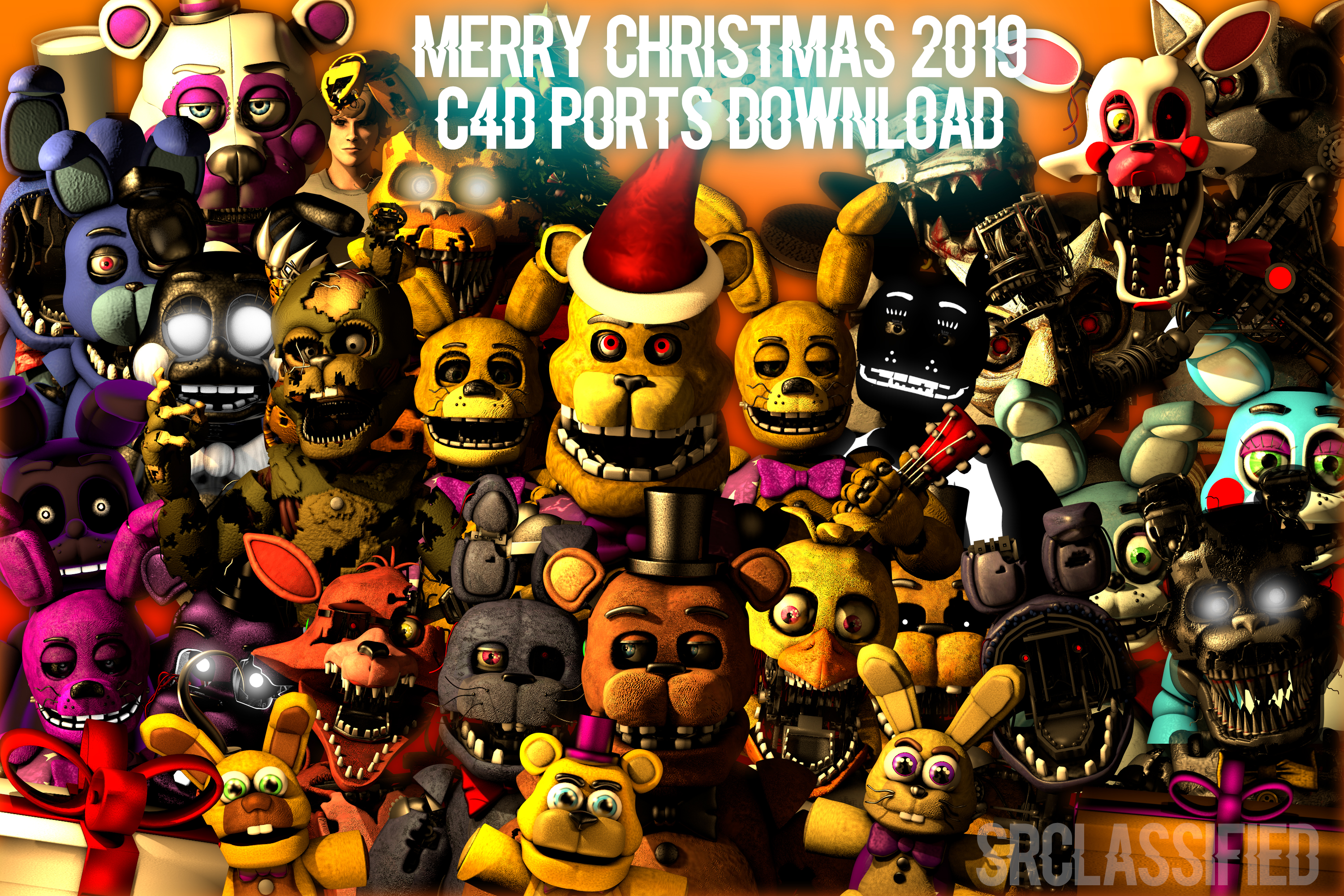 Cinema4D-Ports) FNaF World Pack C4D Release by Bun-Zai on DeviantArt