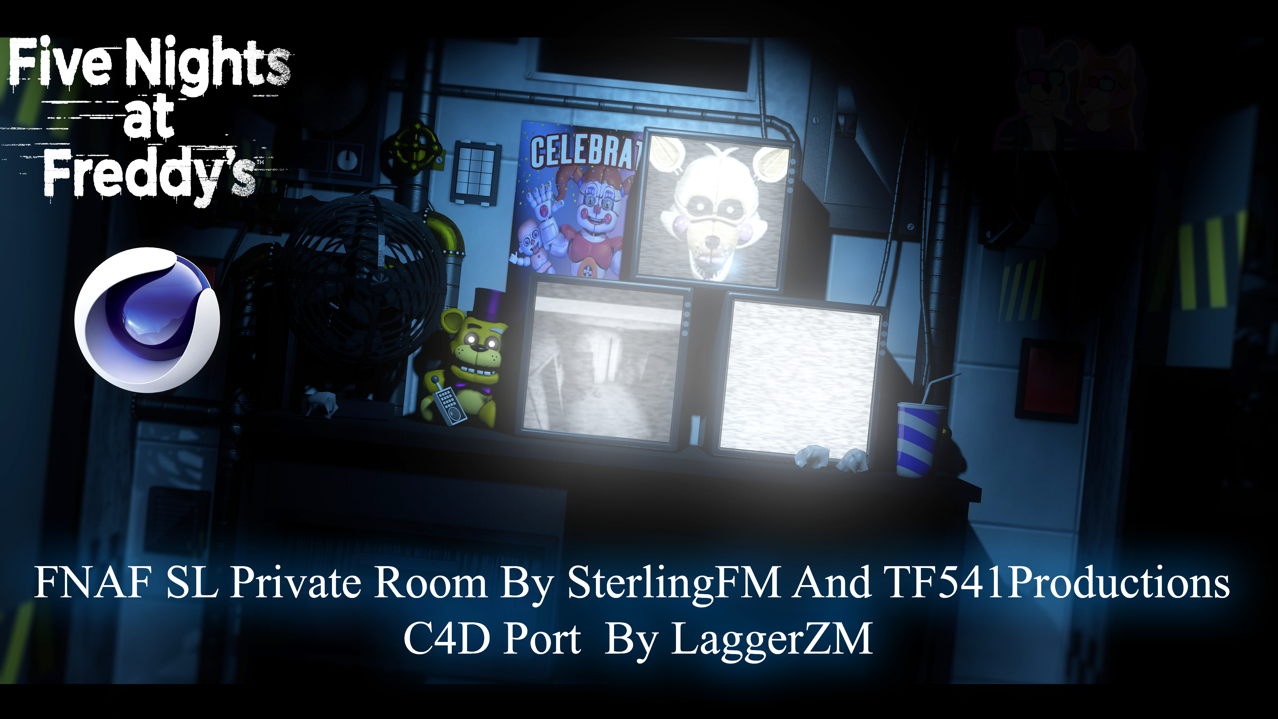 I updated FNAF 1 ports and added rooms go download by RazvanAndrei123 on  DeviantArt