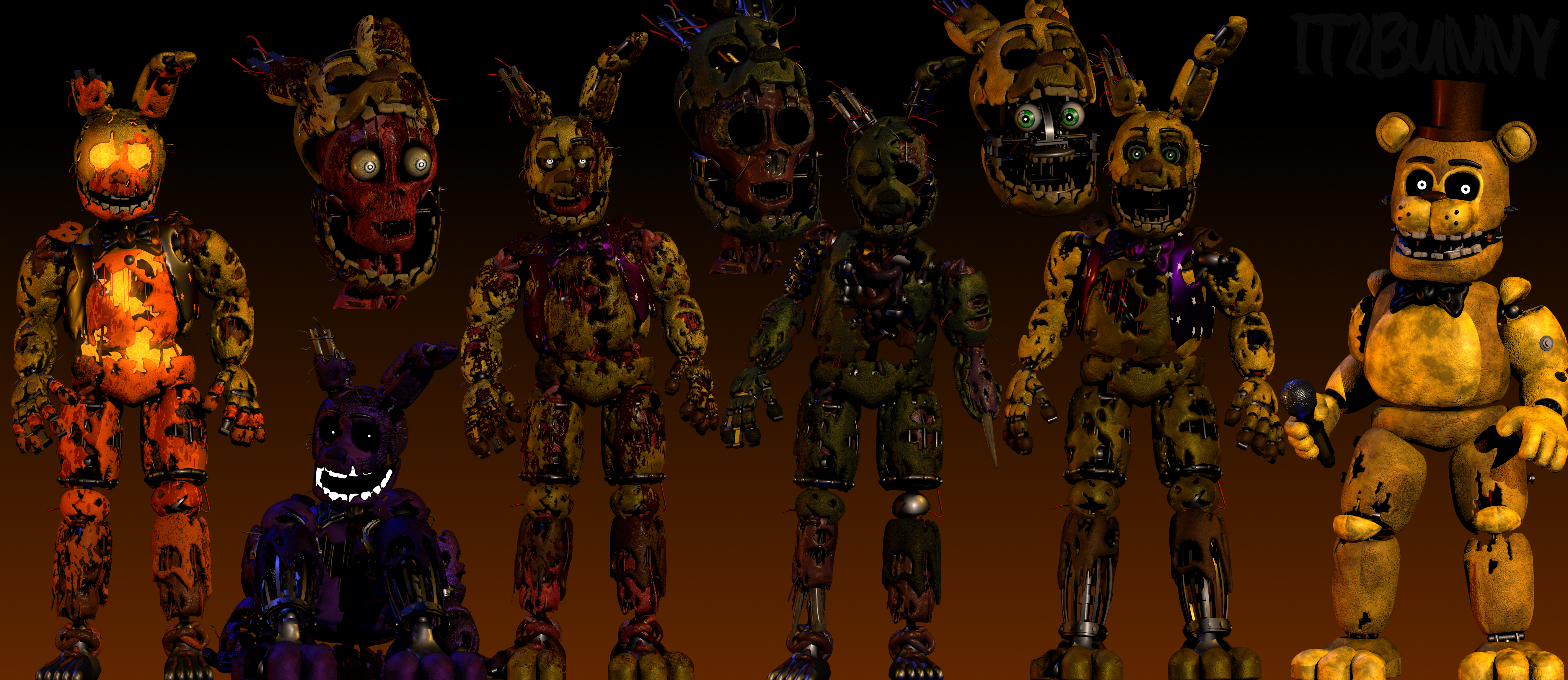 Fredbear And Friends by fernandiux2018 on DeviantArt