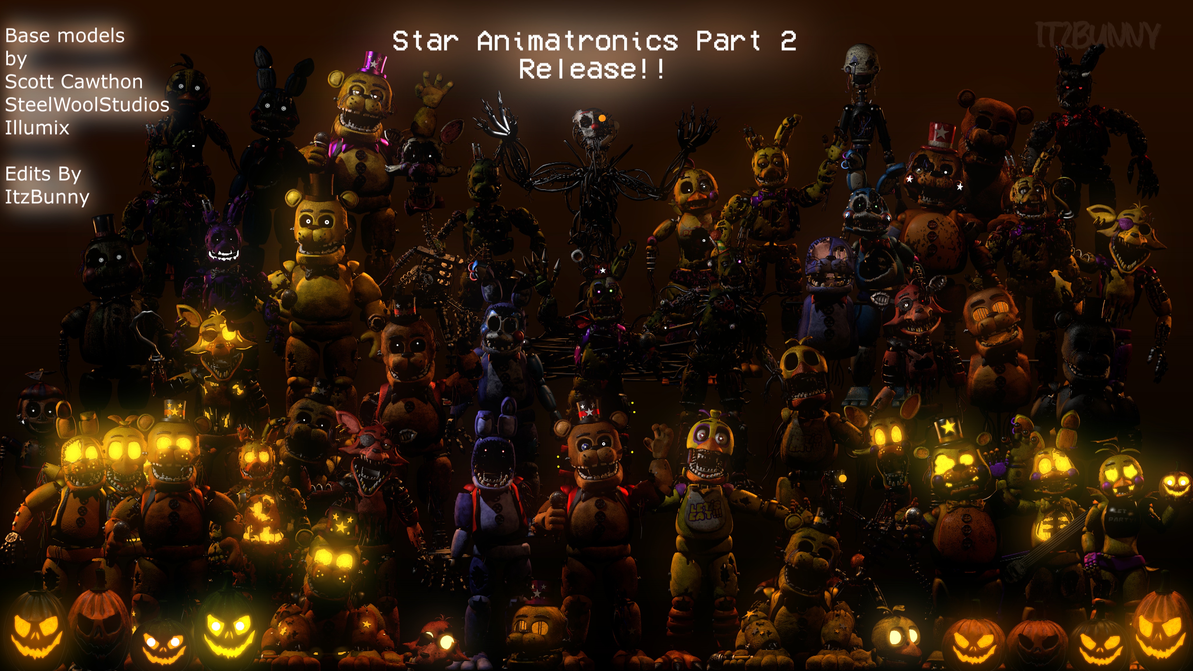 Cinema4D FNaF Model Pack Download!!! by GaboCOart on DeviantArt