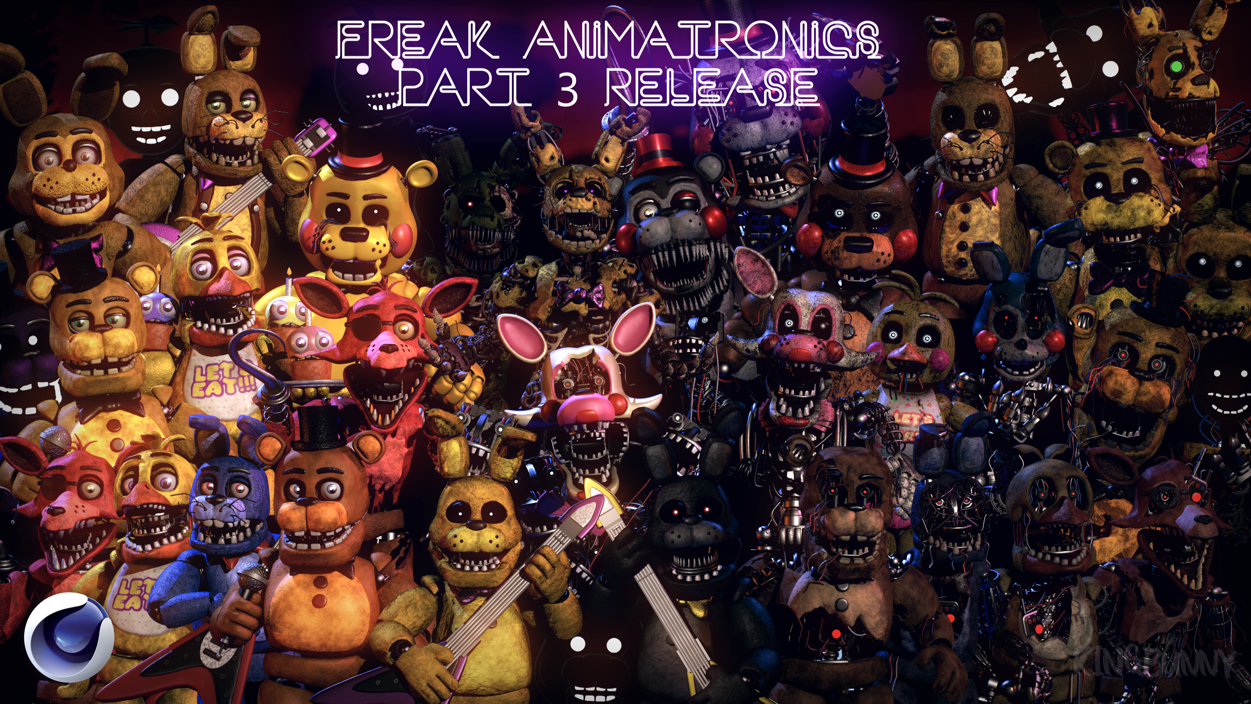 Cinema4D-Ports) FNaF World Pack C4D Release by Bun-Zai on DeviantArt