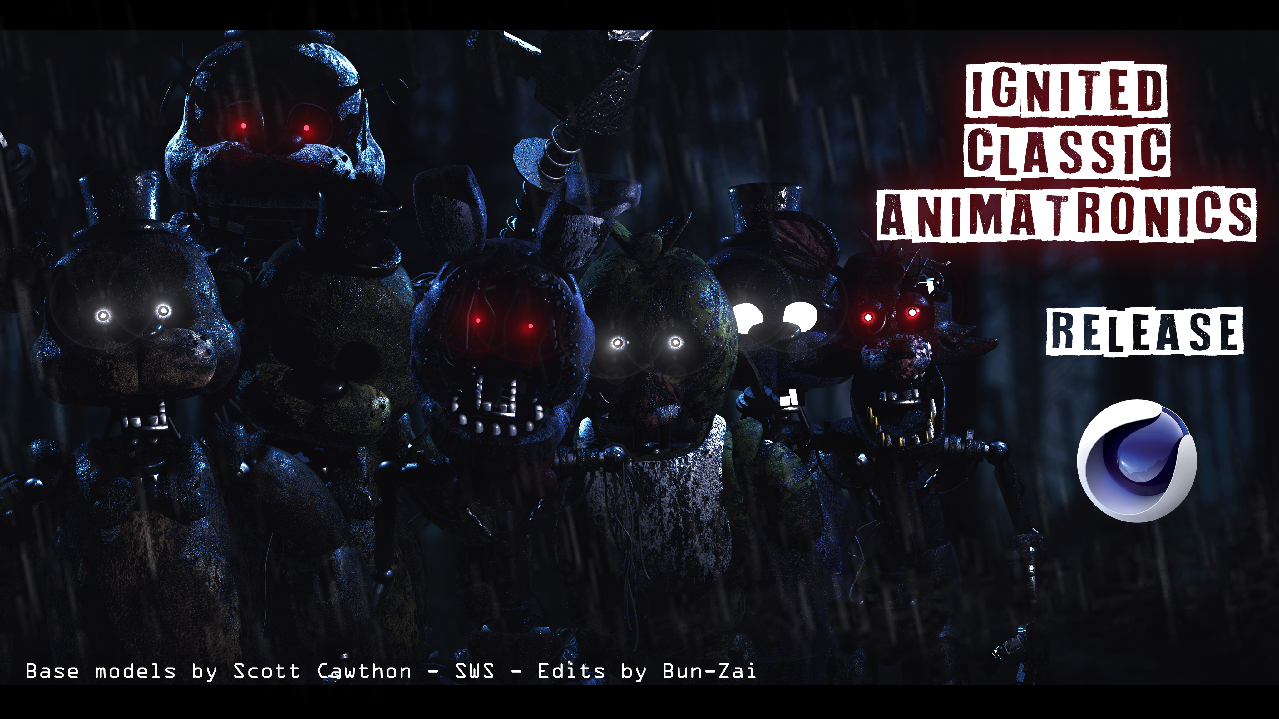 C4D-R19] Star Animatronics PT1 Updated by Bun-Zai on DeviantArt