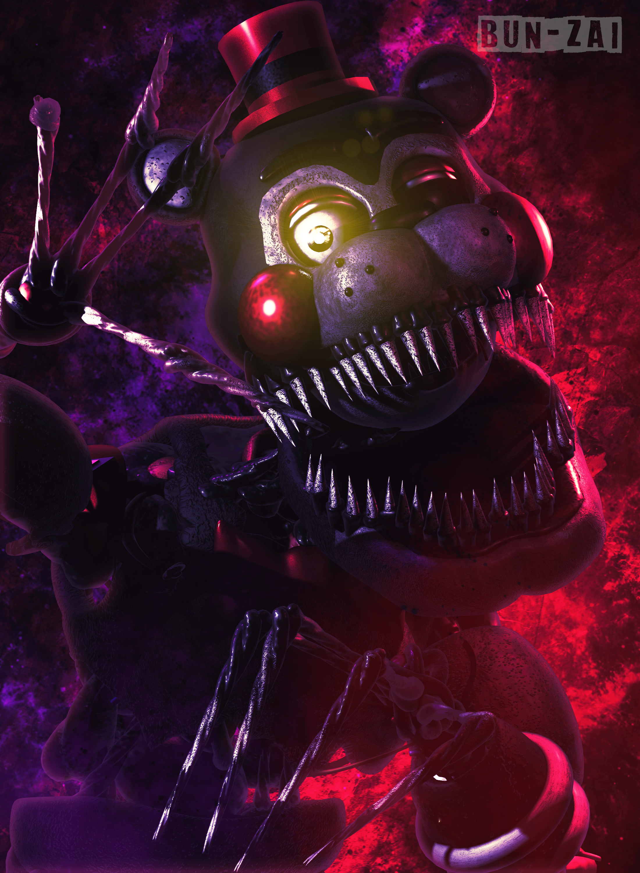 SFM-FNAF] Molten Freddy Poster by Bun-Zai on DeviantArt