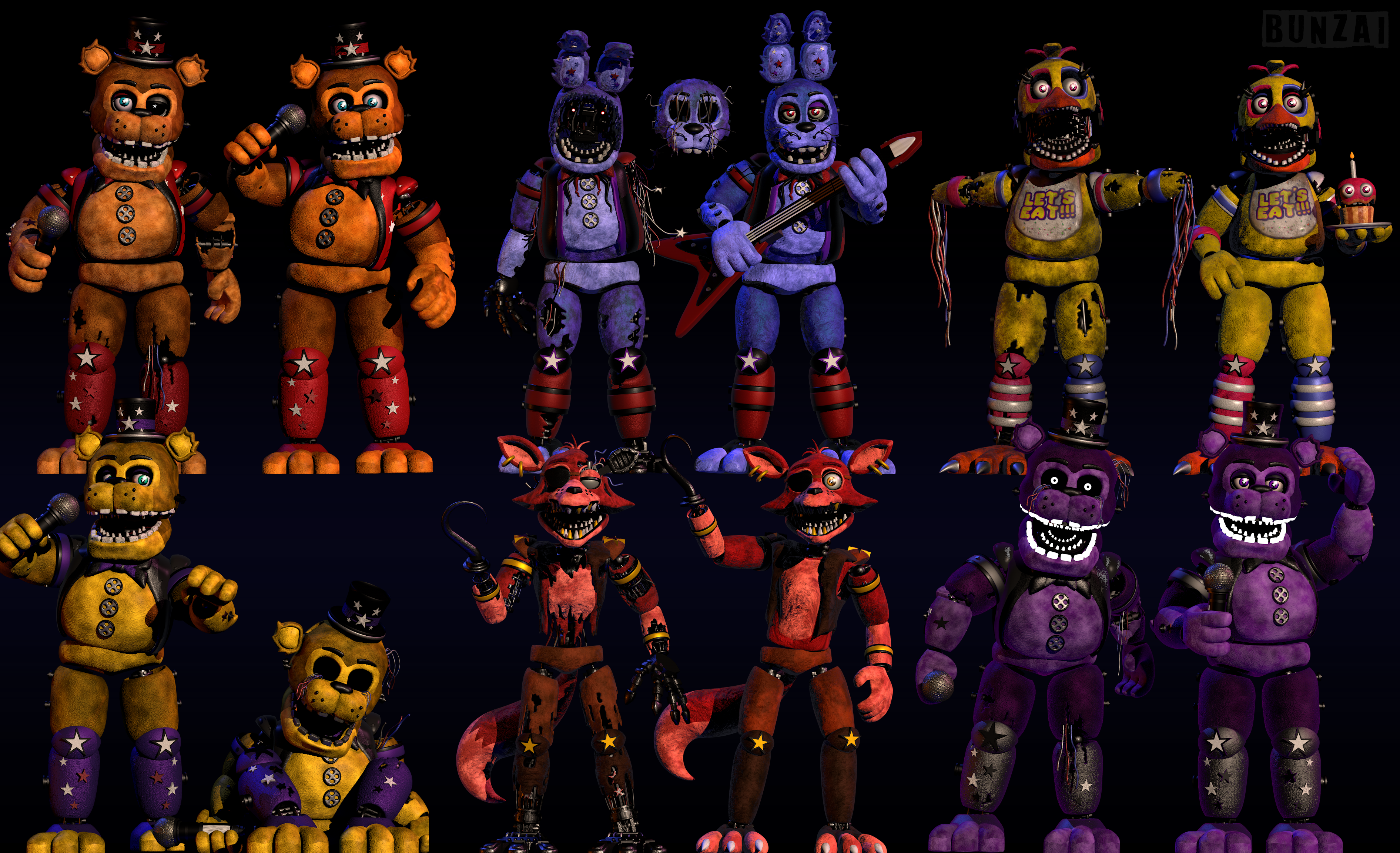 Zahid - Pirangunter 21 on X: Bon animatronic from Bon's Family