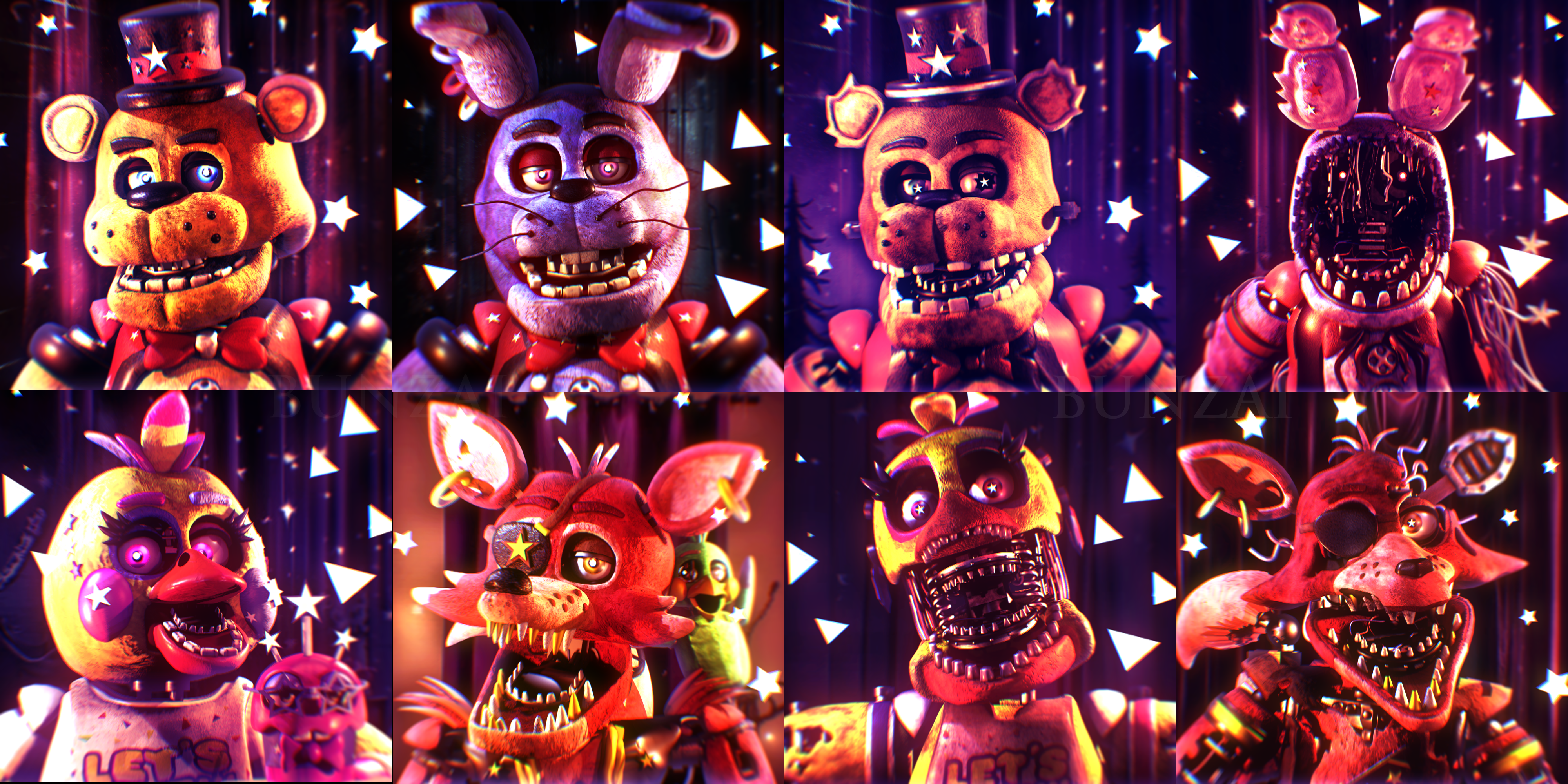 Cinema4D-Ports) FNaF World Pack C4D Release by Bun-Zai on DeviantArt