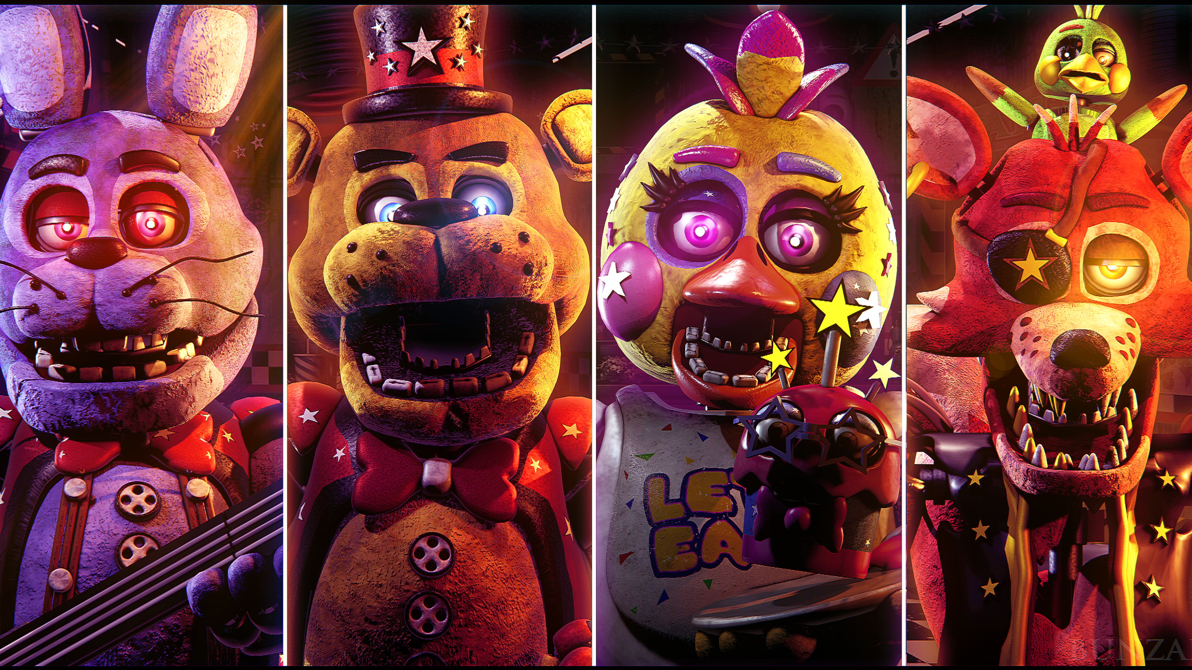 C4D-R19] Star Animatronics PT1 Updated by Bun-Zai on DeviantArt