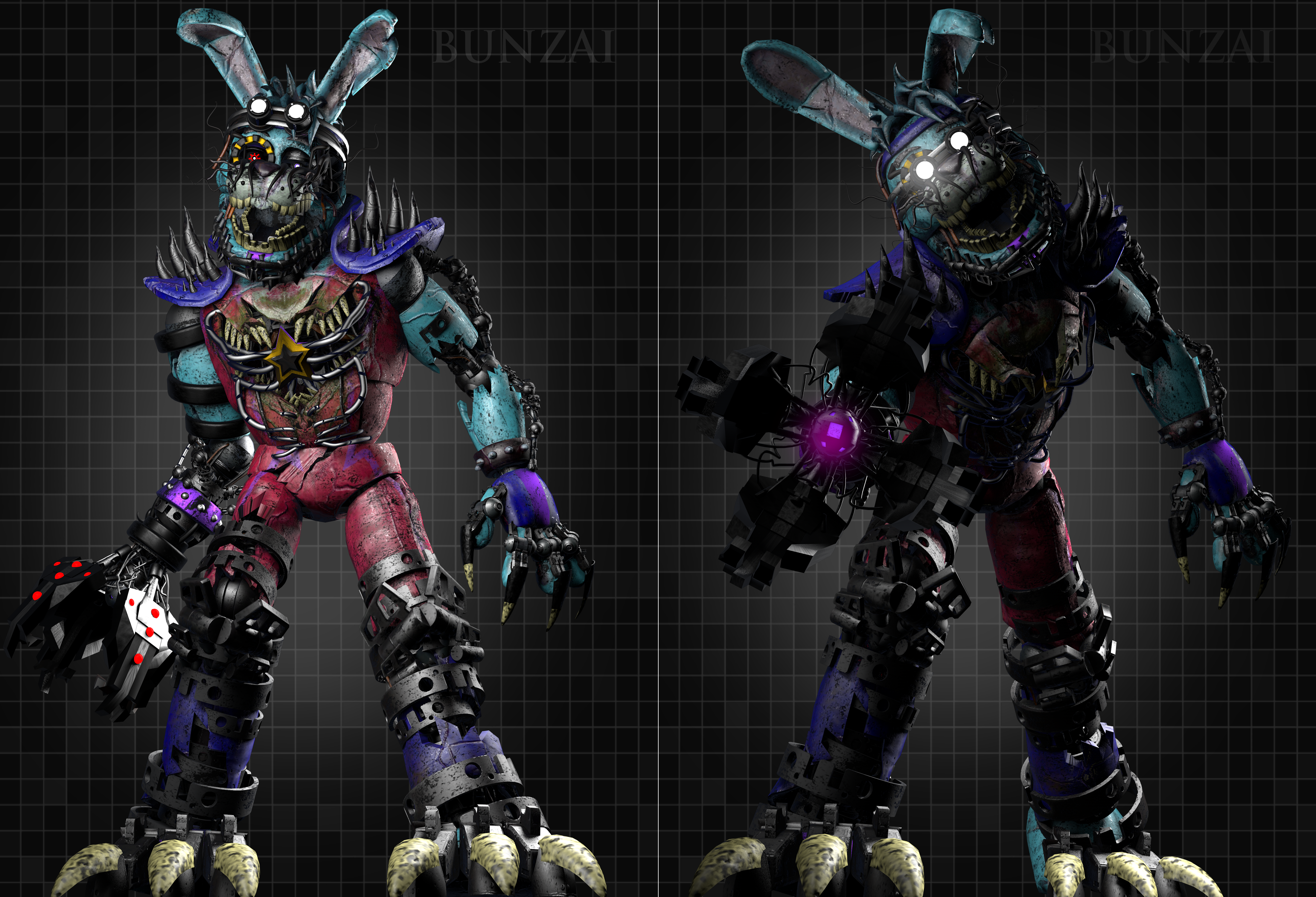 C4D-R19] FNaF SB STAFF Bots C4D Download!! by Bun-Zai on DeviantArt