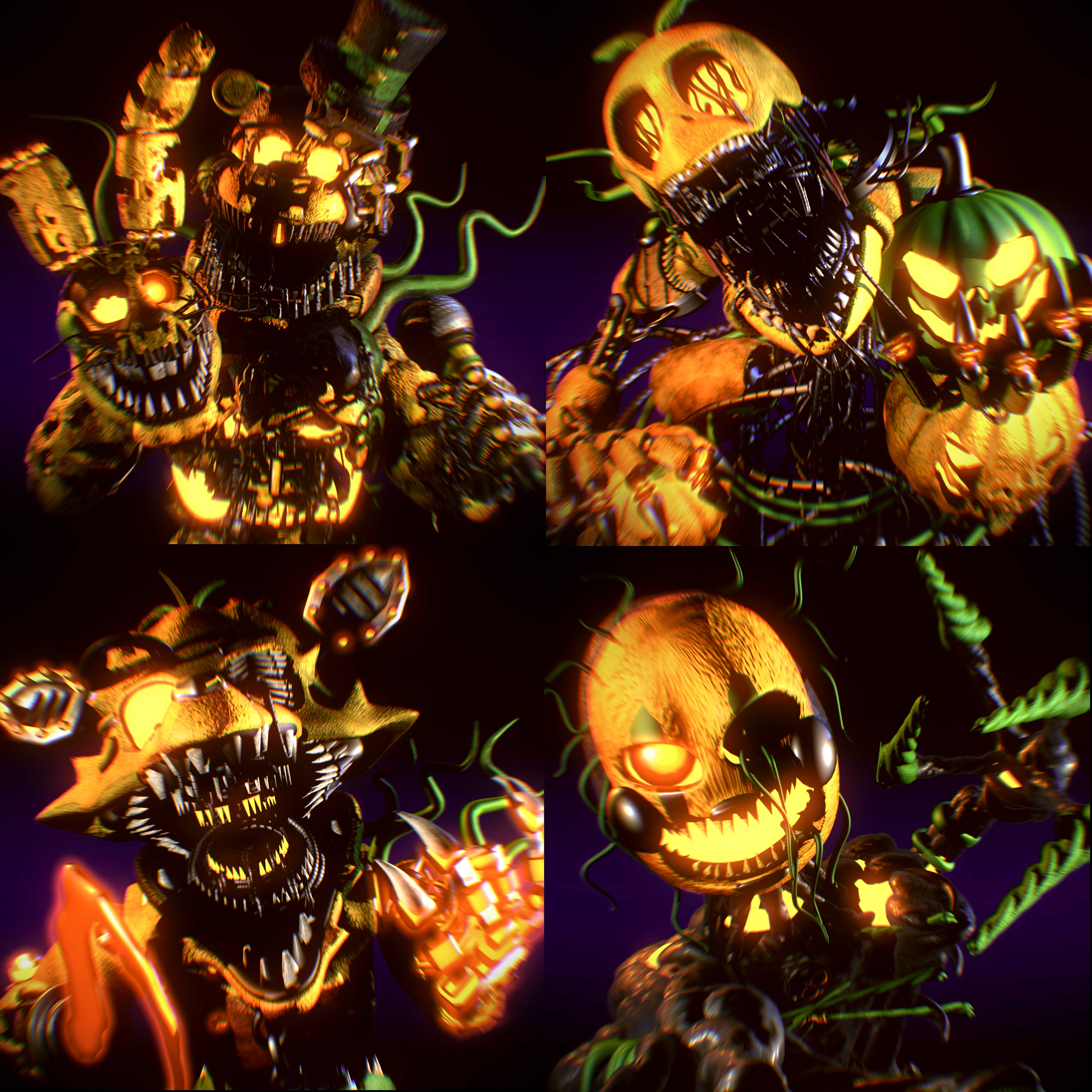 Fnaf 4 HALLOWEEN by Rustytrap2014 on DeviantArt