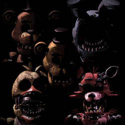 [C4D-R19] FNaF 1 Withereds Rare Screens