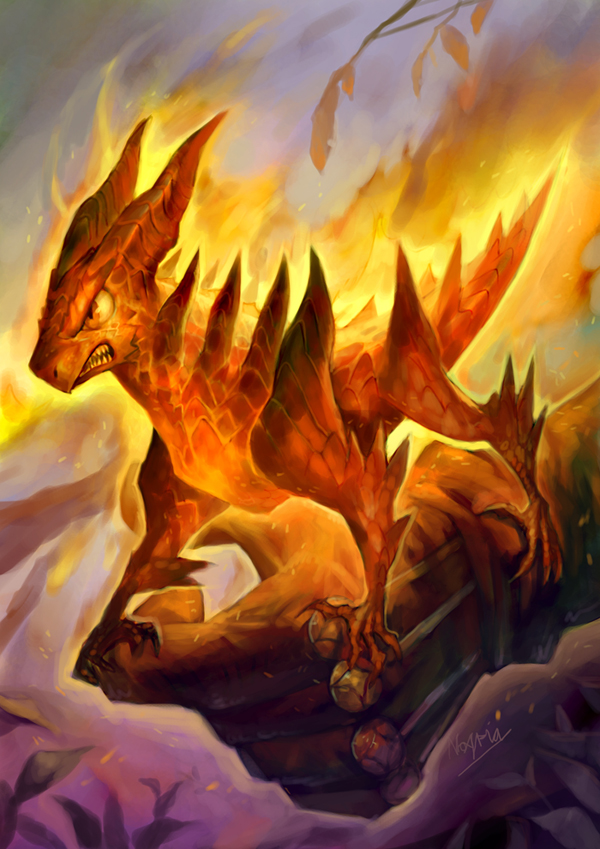 Draw Fire Lizard Fire Lizard Pet by Noxypia on DeviantArt