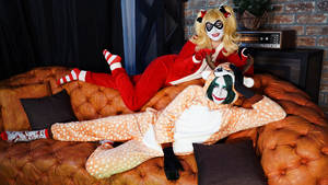 Christmas Harley and The Joker
