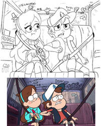 Gravity Falls Screen Redraw (WIP)  by darkp1x1e