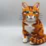 LEGO Style Ginger Tabby Sculpture