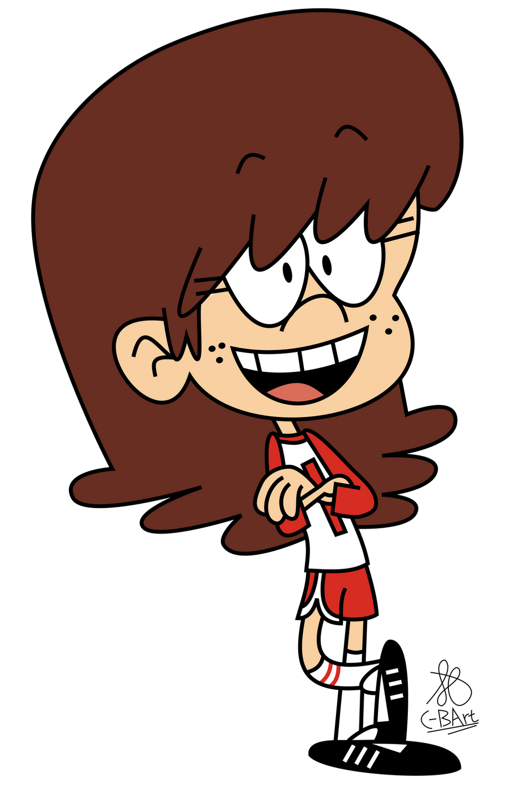 Lynn Loud with her hair down