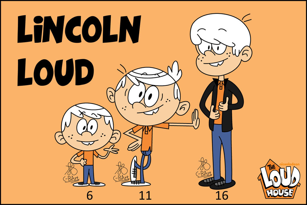 Lincoln Loud growing up! by CBArt on DeviantArt