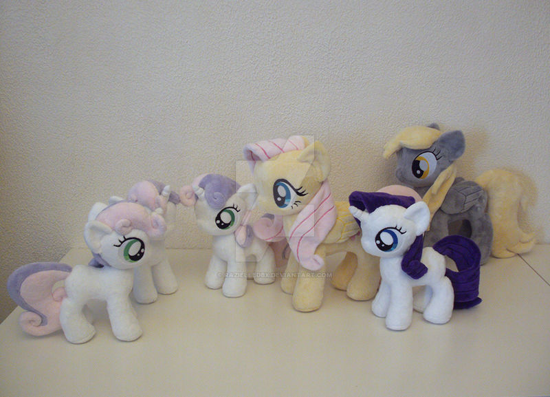 Derpy, Sweetie and Filly Rarity