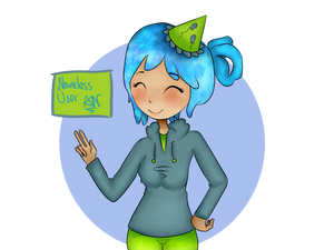 FELIZ CUMPLEANIOS EDD00CHAN!!! + Speedpaint by NamelessUser87