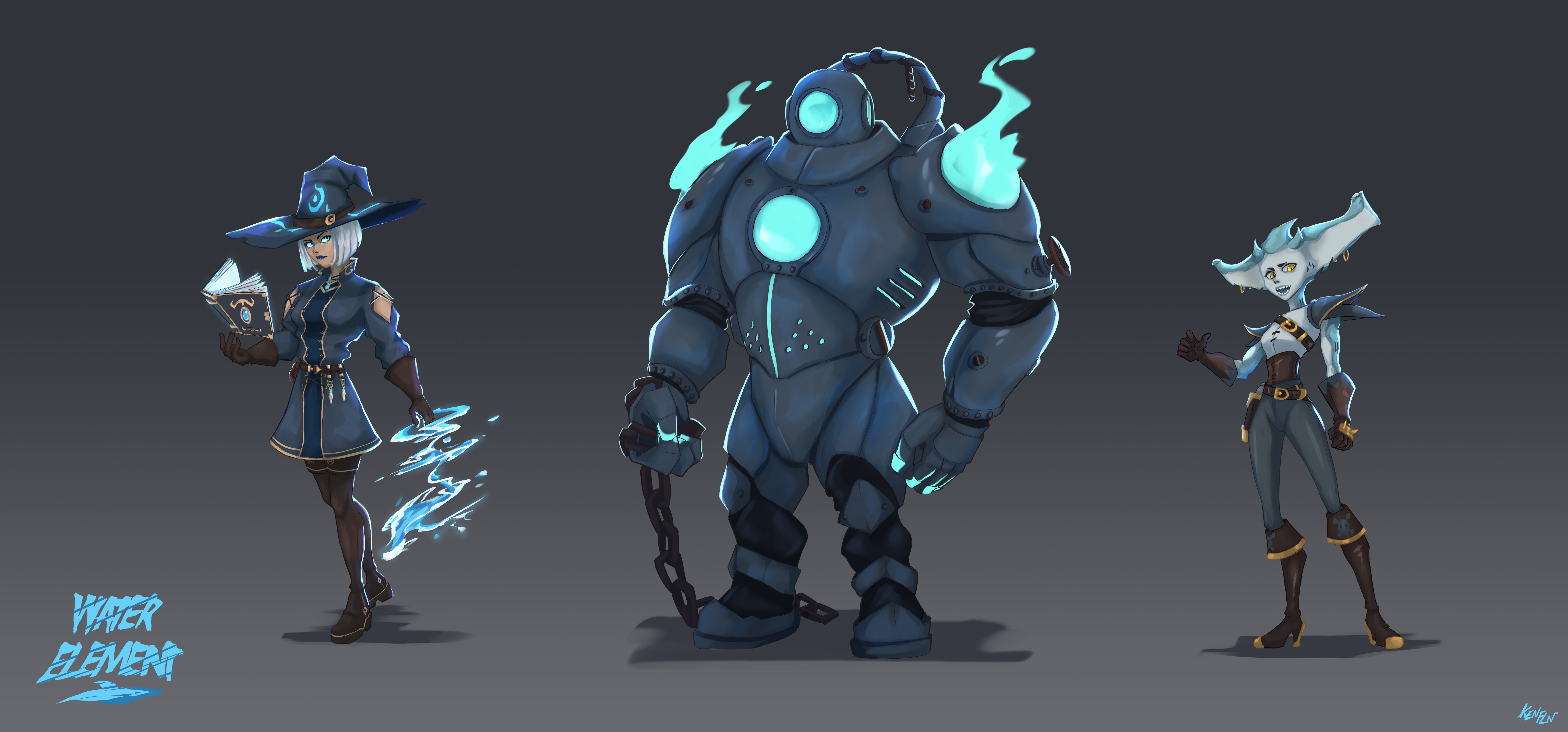 Deviantart Water Element Water Element Character Design by KenFLN on DeviantArt