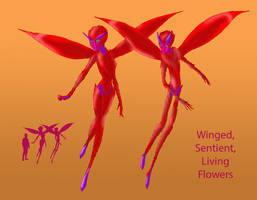 Winged, Sentient, Living Flowers