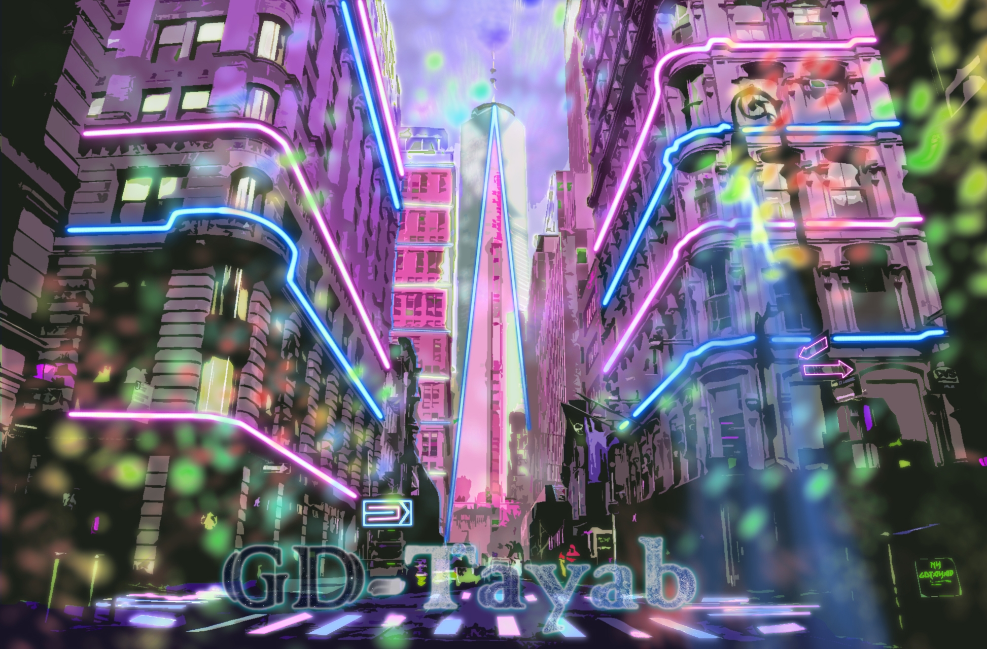 new york street anime style by GD-TAYAB on DeviantArt
