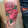 my work rose tattoo