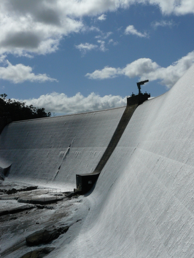 Overflowing Dam