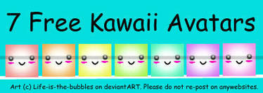 7 Free Kawaii Avatars