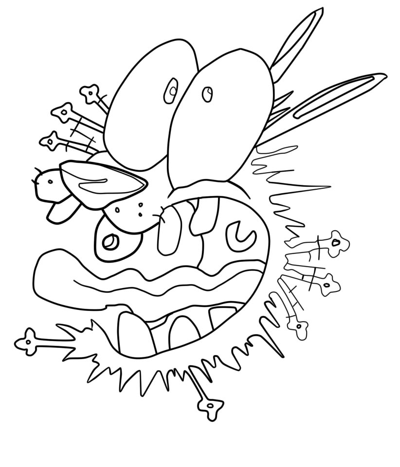 Courage The Cowardly Dog Lineart by CrazyJay619 on DeviantArt