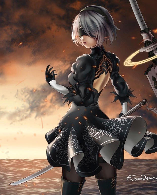 2B original artwork by JoaosDrawings on DeviantArt